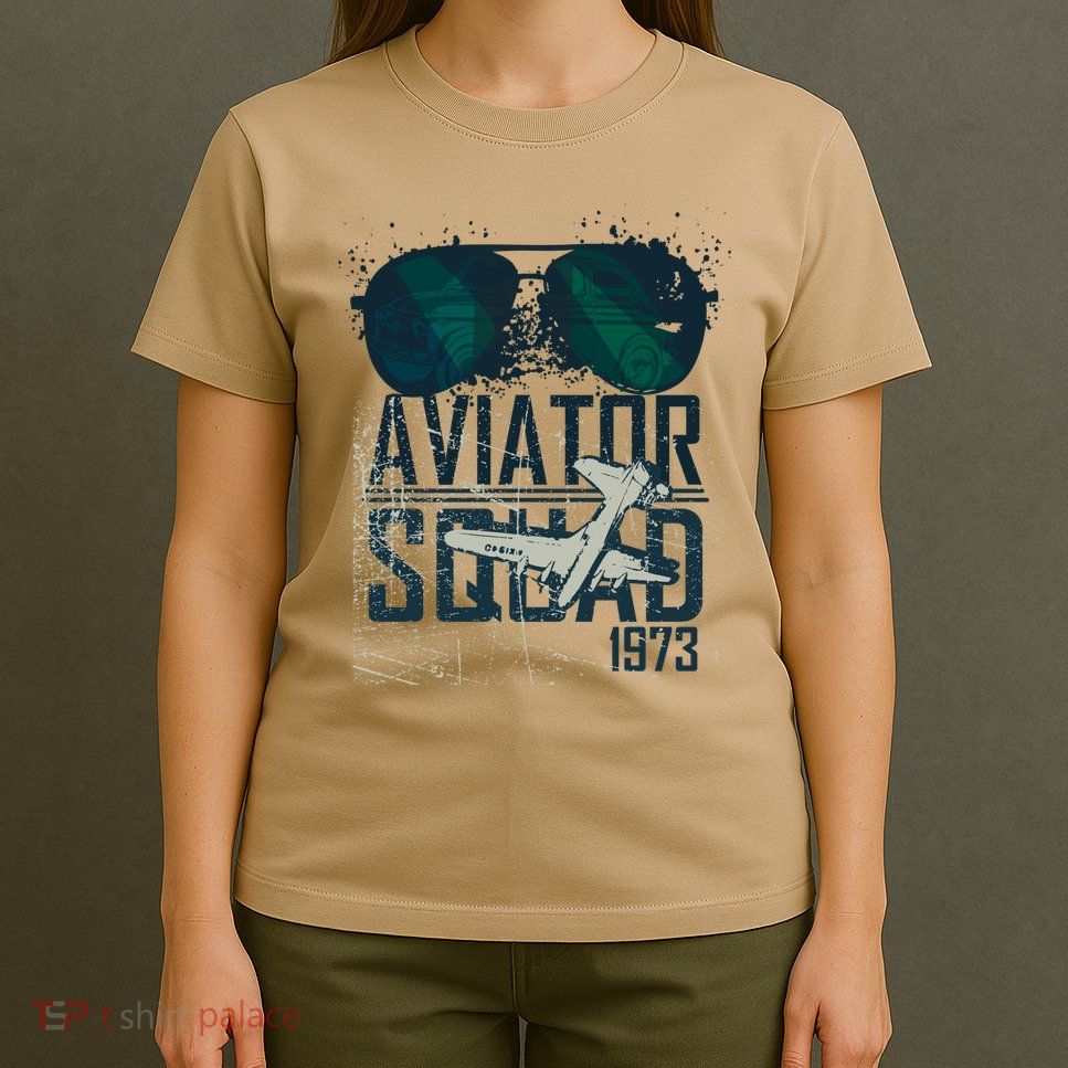 Aviator Squad 1973 Aviator Sunglasses Reflection Squad 1973 T-Shirt