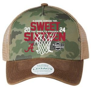 Alabamacrimsontide Sweet 16 2024 March Madness Basketball Legacy Tie Dye Trucker Hat