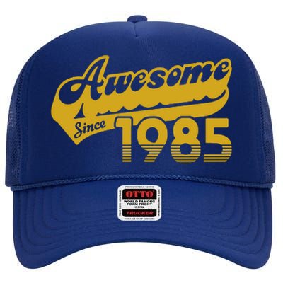 Awesome Since 1985 High Crown Mesh Back Trucker Hat