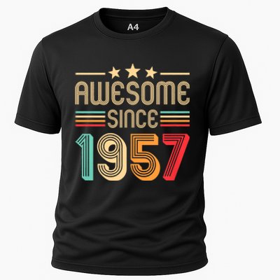 Awesome Since 1957 Birthday Retro Cooling Performance Crew T-Shirt