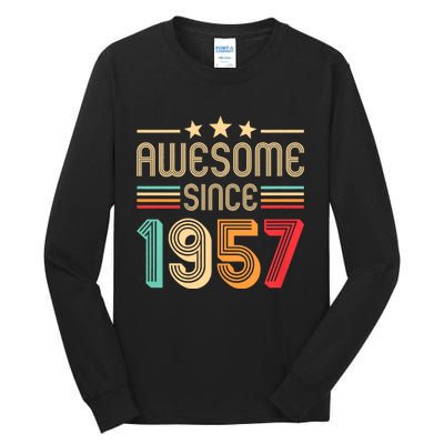 Awesome Since 1957 Birthday Retro Tall Long Sleeve T-Shirt