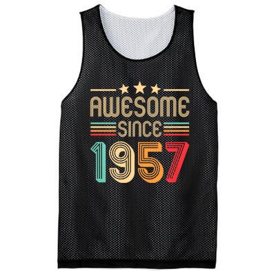 Awesome Since 1957 Birthday Retro Mesh Reversible Basketball Jersey Tank