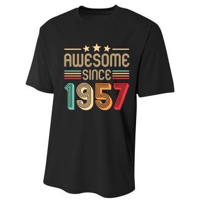 Awesome Since 1957 Birthday Retro Performance Sprint T-Shirt