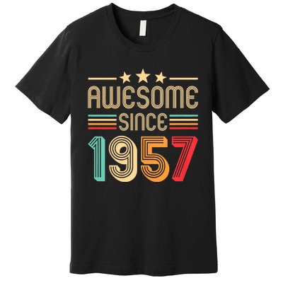 Awesome Since 1957 Birthday Retro Premium T-Shirt