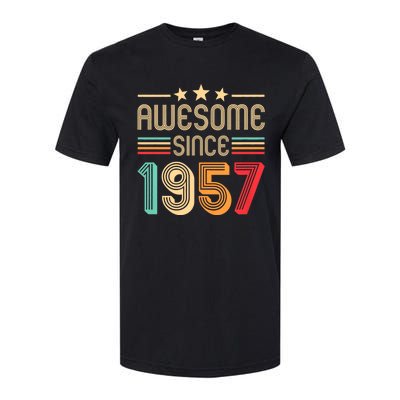 Awesome Since 1957 Birthday Retro Softstyle® CVC T-Shirt