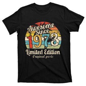 Awesome Since 1973 50 Year Old Bday M.e.n.s WoM.e.n.s 50th Birthday T-Shirt