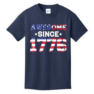 Awesome Since 1776 Patriotic Usa Flag Kids T-Shirt