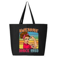 Awesome Since 1955 70th Birthday Messy Bun Rosie The Riveter 25L Jumbo Tote