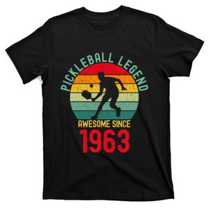 Awesome Since 1963 Retro 60th Pickleball Legend T-Shirt