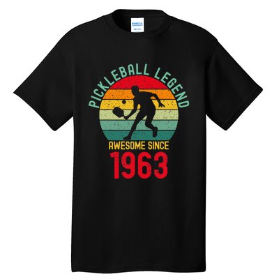 Awesome Since 1963 Retro 60th Pickleball Legend Tall T-Shirt