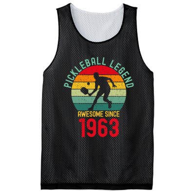 Awesome Since 1963 Retro 60th Pickleball Legend Mesh Reversible Basketball Jersey Tank