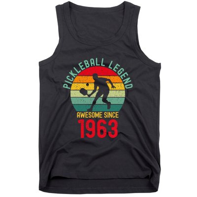 Awesome Since 1963 Retro 60th Pickleball Legend Tank Top