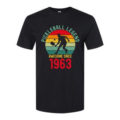 Awesome Since 1963 Retro 60th Pickleball Legend Softstyle CVC T-Shirt