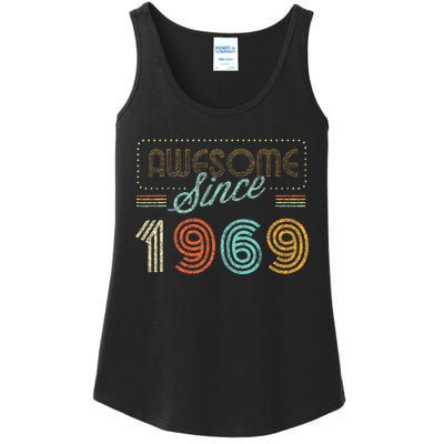 Awesome Since 1969 Year Of Birth Birthday Ladies Essential Tank