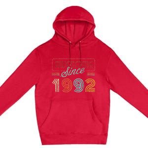 Awesome Since 1992 Year Of Birth Birthday Premium Pullover Hoodie