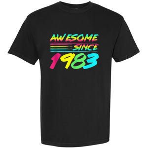 Awesome Since 1983 80s Retro 40th Birthday Garment-Dyed Heavyweight T-Shirt