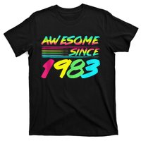 Awesome Since 1983 80s Retro 40th Birthday T-Shirt