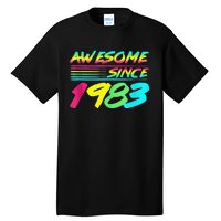 Awesome Since 1983 80s Retro 40th Birthday Tall T-Shirt