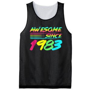 Awesome Since 1983 80s Retro 40th Birthday Mesh Reversible Basketball Jersey Tank