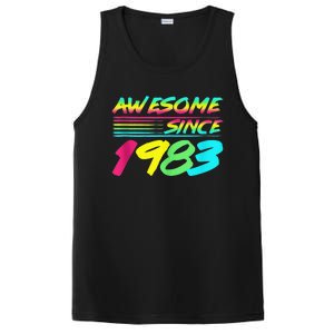 Awesome Since 1983 80s Retro 40th Birthday PosiCharge Competitor Tank