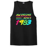 Awesome Since 1983 80s Retro 40th Birthday PosiCharge Competitor Tank