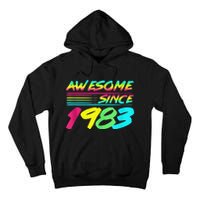 Awesome Since 1983 80s Retro 40th Birthday Tall Hoodie