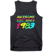 Awesome Since 1983 80s Retro 40th Birthday Tank Top