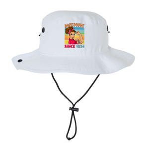 Awesome Since 1934 90th Birthday Messy Bun Rosie The Riveter Legacy Cool Fit Booney Bucket Hat