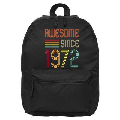 Awesome Since 1972 50th Birthday Retro 16 in Basic Backpack