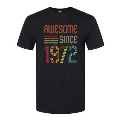 Awesome Since 1972 50th Birthday Retro Softstyle® CVC T-Shirt