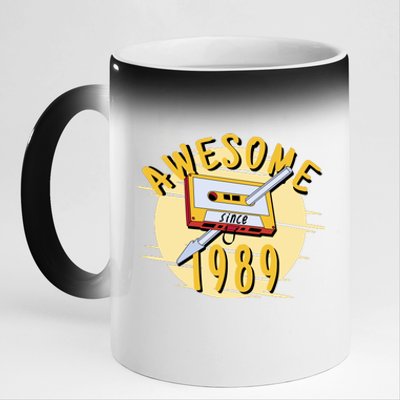 Awesome Since 1989 11oz Black Color Changing Mug