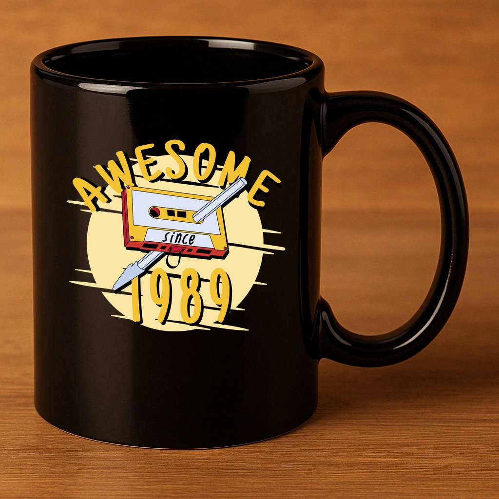 Awesome Since 1989 11oz C Handle Ceramic Mug