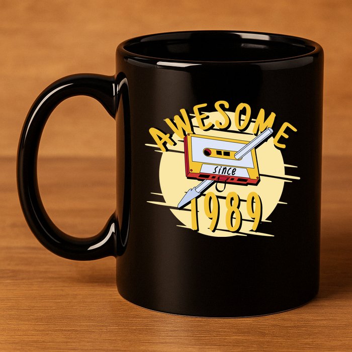 Awesome Since 1989 11oz C Handle Ceramic Mug