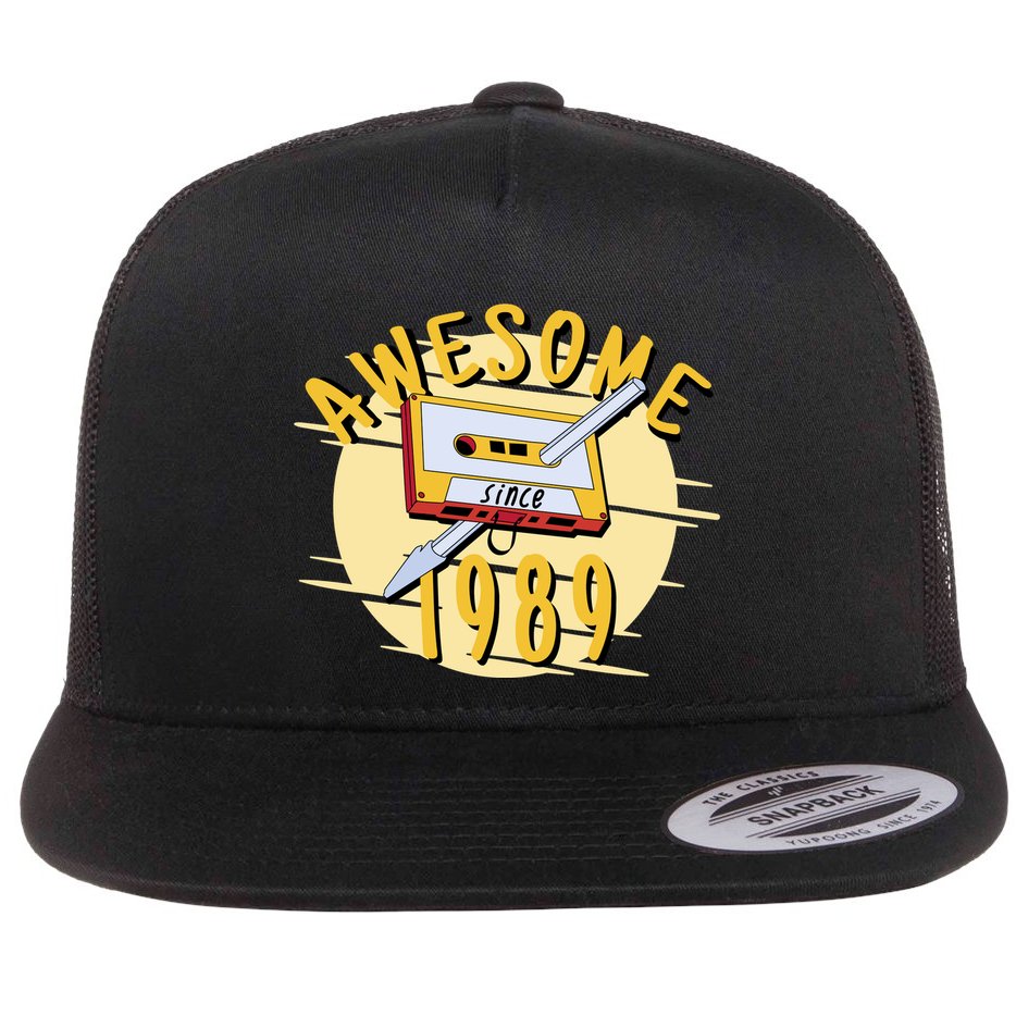 Awesome Since 1989 Flat Bill Trucker Hat