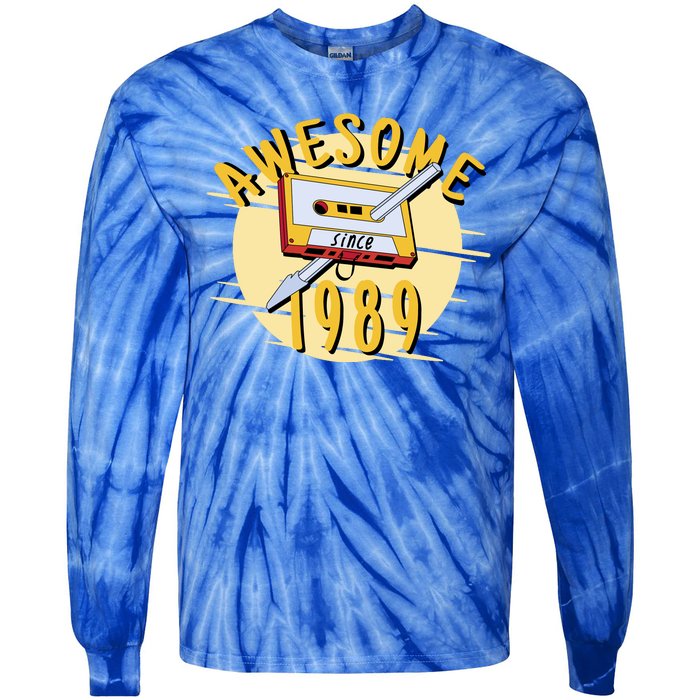 Awesome Since 1989 Tie-Dye Long Sleeve Shirt