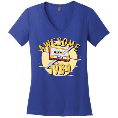 Awesome Since 1989 Women's V-Neck T-Shirt