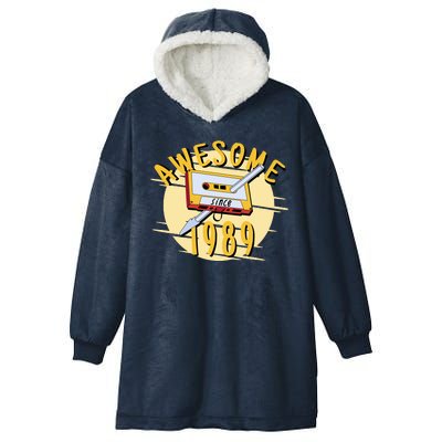 Awesome Since 1989 Hooded Wearable Blanket