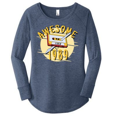 Awesome Since 1989 Women's Perfect Tri Tunic Long Sleeve Shirt