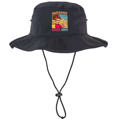 Awesome Since 1994 30th Birthday Messy Bun Rosie The Riveter Bucket Hat