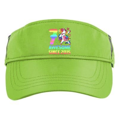 Awesome Since 2015 Unicorn 7th Birthday 7 Years Old Adult Drive Performance Visor