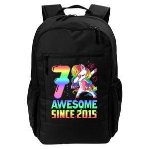 Awesome Since 2015 Unicorn 7th Birthday 7 Years Old Daily Commute Backpack