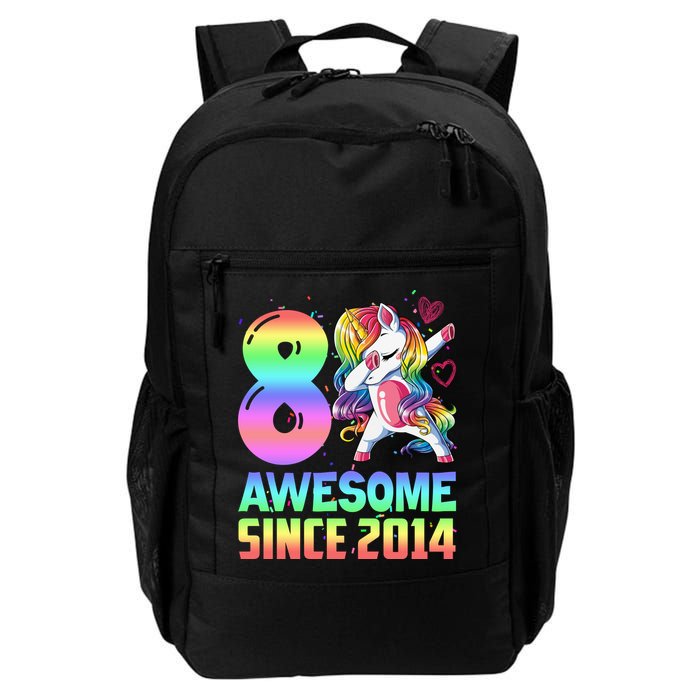 Awesome Since 2014 Unicorn 8th Birthday 8 Years Old Backpack