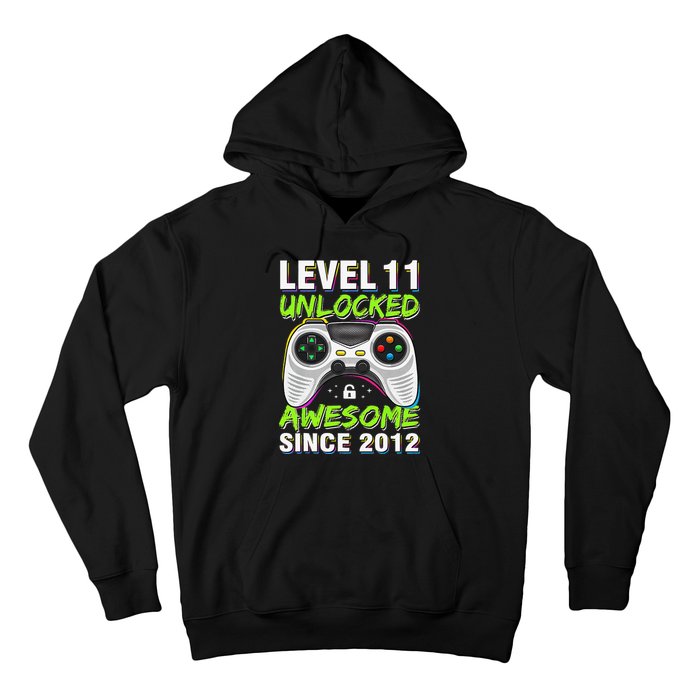 Awesome Since 2012 11th Level 11 Unlocked Birthday Vintage Hoodie