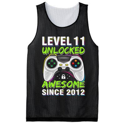 Awesome Since 2012 11th Level 11 Unlocked Birthday Vintage Mesh Reversible Basketball Jersey Tank