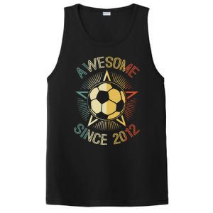 Awesome Since 2012 Soccer Birthday Retro Team Bday PosiCharge Competitor Tank