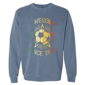 Awesome Since 2012 Soccer Birthday Retro Team Bday Garment-Dyed Sweatshirt