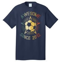 Awesome Since 2012 Soccer Birthday Retro Team Bday Tall T-Shirt