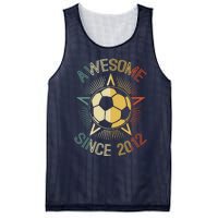 Awesome Since 2012 Soccer Birthday Retro Team Bday Mesh Reversible Basketball Jersey Tank