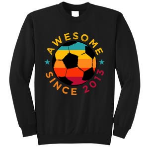 Awesome Since 2013 Soccer Birthday Party Bday Team Sweatshirt