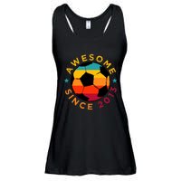 Awesome Since 2013 Soccer Birthday Party Bday Team Ladies Essential Flowy Tank